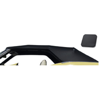 1971-73 Mustang Convertible Top (Plastic curtain not included) Black Pinpoint