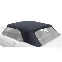 1964.5-66 Mustang Convertible Top (Plastic curtain not included) 36oz Pinpont Vinyl - Black