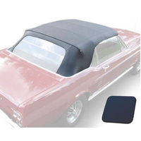 1967-68 Mustang Convertible Top (Plastic curtain not included) Dark Blue 36oz Pinpoint Vinyl