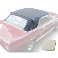 1967-68 Mustang Convertible Top (Plastic curtain not included) Black 36oz Pinpoint Vinyl