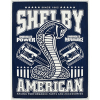 Shelby American Unbridled  Large Metal Tin Sign 40.6cm X 31.7cm Genuine American Made