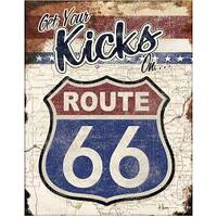 Metal Tin Sign - GET YOUR KICKS ROUTE 66