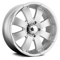 Jeep Wrangler JK Ultra Wheels MAKO 243 18" x 8.5" Silver Set of 4