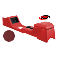 1967-68 Mustang Sport Standard Full Length Console w/ Factory AC - Metallic Red