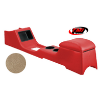 1967-68 Mustang Sport Standard Full Length Console w/ Factory AC - Light Parchment