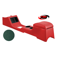 1967-68 Mustang Sport Standard Full Length Console w/ Factory AC - Dark Turquoise