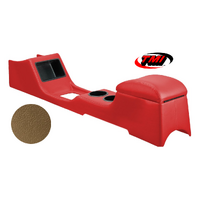 1967-68 Mustang Sport Standard Full Length Console w/ Factory AC - Nugget Gold