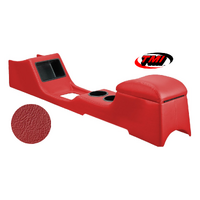 1967-68 Mustang Sport Standard Full Length Console w/ Factory AC - Bright Red