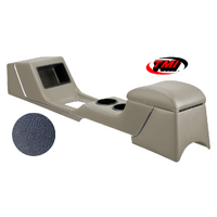 1967-68 Mustang Sport Deluxe Full Length Console w/ Chrome Trim - 67-68 Dark Blue