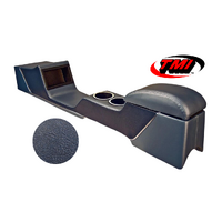 1967-68 Mustang Sport Deluxe Full Length Console w/ Chrome Trim & Factory AC - Blue