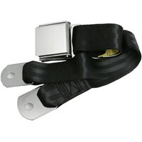 Universal Seat Belt with Chrome Aviation Style Buckle 60"
