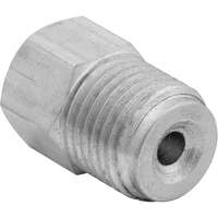Fitting, Hydraulic Brake Adapter, Straight, 3/16 in. Line, 1/2-20 in. Inverted Flare Female, 9/16-18 in. Inverted Flare Male