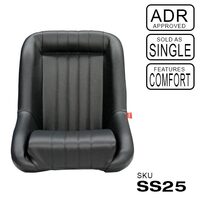 Classic Low Back PU Leather Seat - Pair