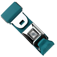 Universal Starburst Push-Button Lap Belts 75" Medium Turquoise