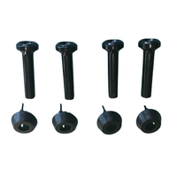 Falcon XD XE Interior Door Lock Knob + Surround Set - Black - Fairlane ZJ ZK