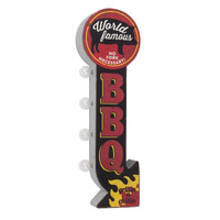 FAMOUS BBQ VINTAGE LED MARQUEE OFF THE WALL SIGN