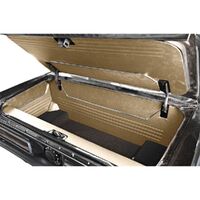 1964-66 Mustang Fastback 1-Color Sport II Trunk Kit - 5Pc w/4 Panels & 1 Carpet Kit - Parchment/Black
