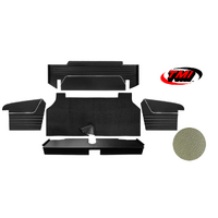 1967-68 Mustang Coupe/Convertible 6 Piece Sport II Trunk Kit (5 Panels & 1 Carpet) Light Ivy Gold