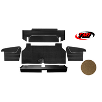 1967-68 Mustang Coupe/Convertible 6 Piece Sport II Trunk Kit (5 Panels & 1 Carpet) Nugget Gold