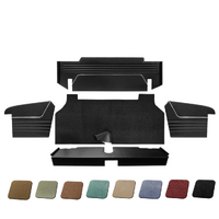 1967-68 Mustang Fastback 1-Color Sport II Trunk Kit - 5Pc w/4 Panels & 1 Carpet Kit