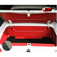 1964-66 Mustang Coupe/Convertible 6 Piece Sport II Trunk Kit (5 Panels & 1 Carpet) White/Black