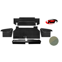 1967-68 Mustang Coupe/Convertible 6 Piece Sport II Trunk Kit (5 Panels & 1 Carpet) Light Ivy Gold/Ivy Gold