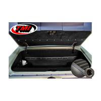 1964-66 Mustang Coupe/Convertible 6 Piece Sport XR Trunk Kit (5 Panels & 1 Carpet) Blue Stitching, Black Grommets