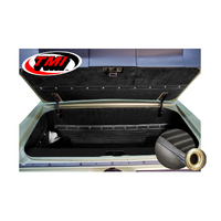 1964-66 Mustang Coupe/Convertible 6 Piece Sport XR Trunk Kit (5 Panels & 1 Carpet) Blue Stitching, Brass Grommets