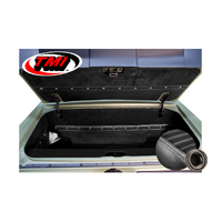 1964-66 Mustang Coupe/Convertible 6 Piece Sport XR Trunk Kit (5 Panels & 1 Carpet) Grey Stitching, Black Grommets