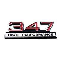 347 High Performance Emblem Chrome & Red Stick On