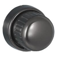 Black Front & Rear Metal Knob Set (Pair)