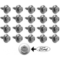 1964 - 1973 Mustang Fender & Body Bolt Kit Stainless Steel With Ford Logo - Single