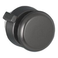 Black Plastic Front & Rear Knob Set (Pair)