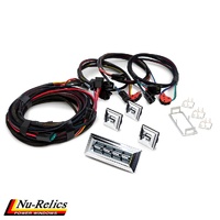 Nu-Relics Power Window Chrome Switch Kit - Chrome - 4 Door - Door Placement