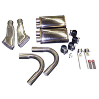 1967 - 1968 Mustang Fastback Eleanor Exhaust System inc Polished Alloy Tips