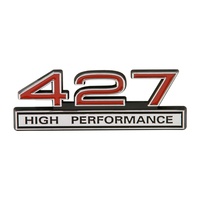 427 High Performance Emblem Chrome & Red Stick On