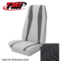 1971 Mustang Mach 1 Coupe Upholstery Set (Full Set) Black w/ Black Stripe