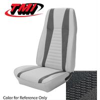 1971 Mustang Mach 1 Coupe Upholstery Set (Full Set) Black w/ Gray Stripe