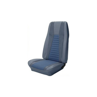 1972-73 Mustang Mach 1 Coupe Upholstery Set (Full Set) Medium Blue w/ Medium Blue Stripe