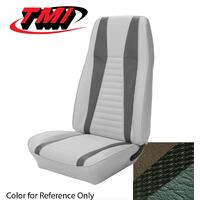 1972-73 Mustang Mach 1 Coupe Upholstery Set (Full Set) Medium Green w/ Medium Green Stripes