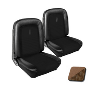 1967 Mustang Shelby/Deluxe Upholstery Set w/ Bucket Seats (Front Only) Saddle