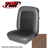 1968 Mustang Shelby/Deluxe Upholstery Set w/ Bucket Seat (Front Only) Saddle