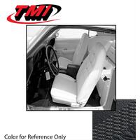 1970 Mustang Coupe Deluxe Upholstery Set w/ Bucket Seats (Full Set) Black