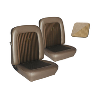 1968 Mustang Coupe Shelby/Deluxe Upholstery Set w/ Bucket Seats (Full Set) Parchment