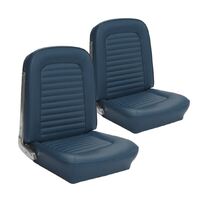1964.5-65 Mustang Coupe/Convertible/Fastback Standard Upholstery Set w/ Bucket Seats (Front Only) Blue