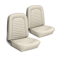1964.5-65 Mustang Coupe/Convertible/Fastback Standard Upholstery Set w/ Bucket Seats (Front Only) White