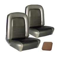 1967 Mustang Standard Upholstery Set w/ Bucket Seats (Front Only) Saddle