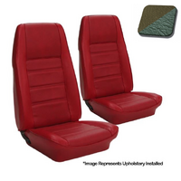 1972-73 Mustang Coupe Standard Upholstery Set (Rear Only) Medium Green