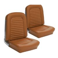1964.5-65 Mustang Coupe Standard Upholstery Set w/ Bucket Seats (Full Set) Palomino
