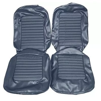 1966 Mustang Coupe Standard Upholstery Set w/ Bucket Seats (Full Set) Blue